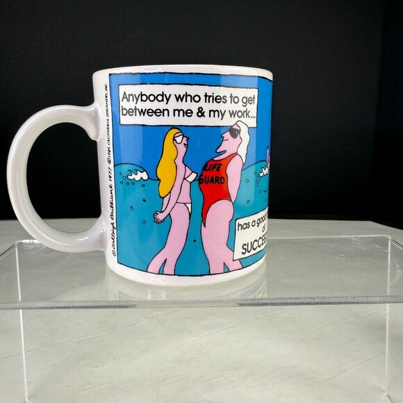 Vintage Ashleigh Brilliant Thoughts Life Guard Work Coffee Mug 1977 - Picture 5 of 10